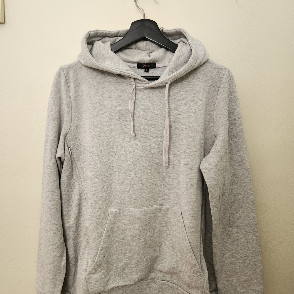 Quince Light Gray Hoodie